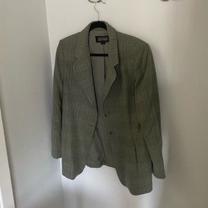 Ellen Tracy Plaid Blazer